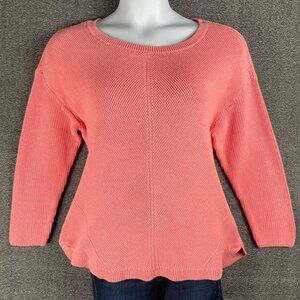 Talbots Sweater Womens Size 2X Pink Beachy Work Office Capsule Everyday Casual